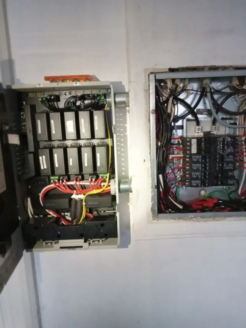 Electrical panel upgrade completed for Security Camera Wiring in Dayton